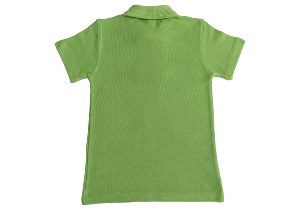 Polo Yaka Tişört Alm Kısa Kol 6-16 Yaş Çocuk Fıstık Yeşili Okul Tişört/t-shirt - 2