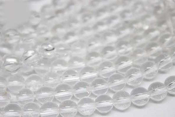 Kristal Kuvars Taşı 6mm/5 adet - 2