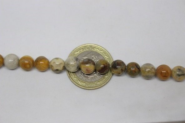 Akik Taşı 8mm/4 adet (17444-1) ürün görseli 1