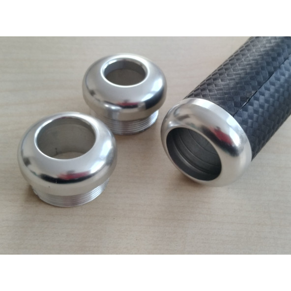 SPORT EL FREN KOL BAŞLIĞI METAL SİYAH (DÜZ TİP) EL FREN KOLU TUTAMAĞI - 2