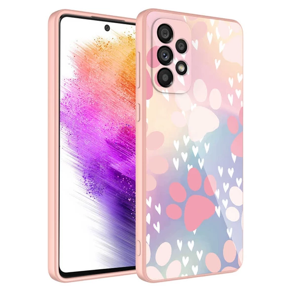 Vendas Samsung A33 5G Edo Serisi Kamera Korumalı Tarz Desenli Parlak Renkli Lansman Silikon Kılıf - 7