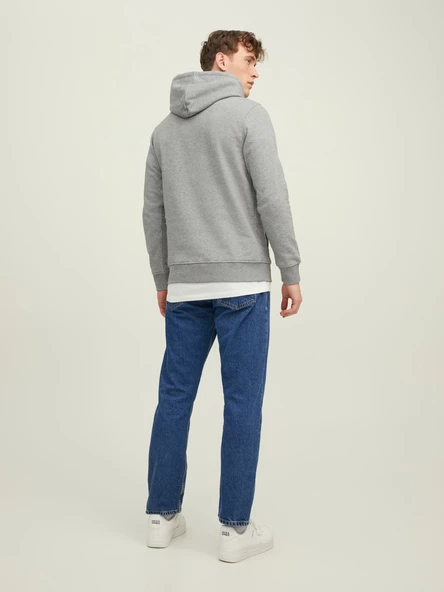 JACK JONES Erkek Kapüşonlu Sweatshirt 12216046 - 3