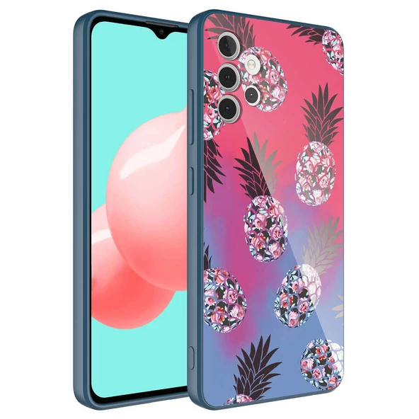 Vendas Samsung A32 4G Edo Serisi Kamera Korumalı Tarz Desenli Parlak Renkli Lansman Silikon Kılıf - 8