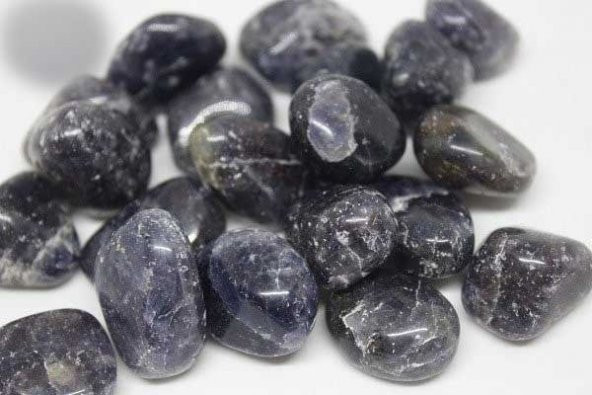 Su Safiri (İyolit) Taşı Tamburlanmış (6-7gram) - Resim 2