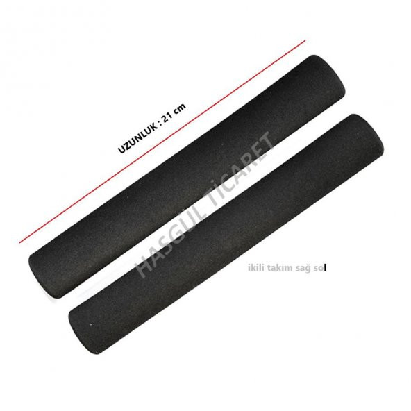 Hsgl Bisiklet Siyah 2li Sünger Yumuşak Elcik 21 cm Uzun Tip - 3