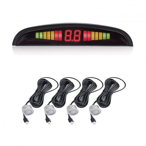GPR AUTO PARTS TÜRKÇE KONUŞAN PARK SENSÖRÜ LED GÖSTERGELİ GRİ SENSÖR - 4