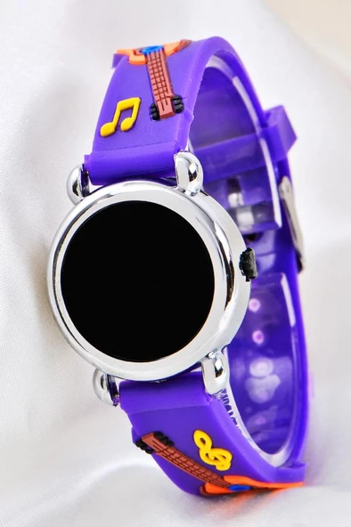 Çocuk Kol Saati Pinkoli Gitar Nota Figürlü (04-09 Yaş) Led Bileklik ST-304152