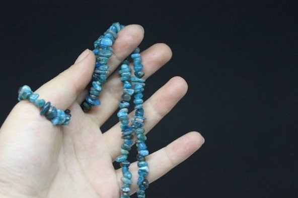 Delikli Apatit Taşı Mini Boy 50 adet - 3