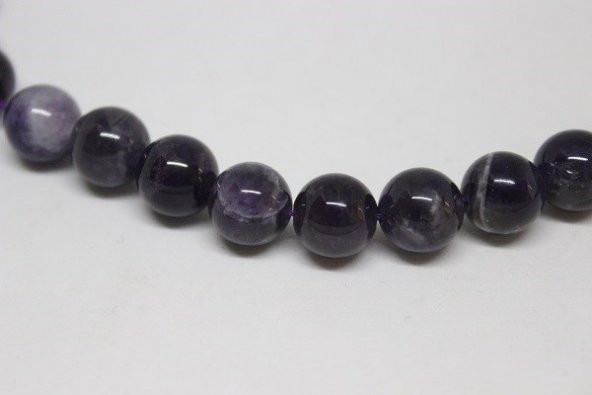 Ametist Taşı Koyu Renk 10mm/2 adet - Resim 2