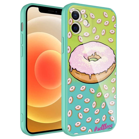 Vendas iPhone 12 Edo Serisi Kamera Korumalı Tarz Desenli Parlak Renkli Lansman Silikon Kılıf - 9