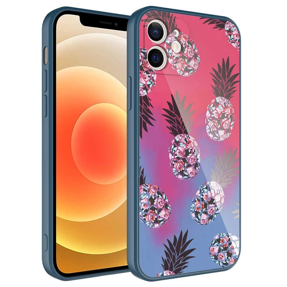 Vendas iPhone 12 Edo Serisi Kamera Korumalı Tarz Desenli Parlak Renkli Lansman Silikon Kılıf - 2