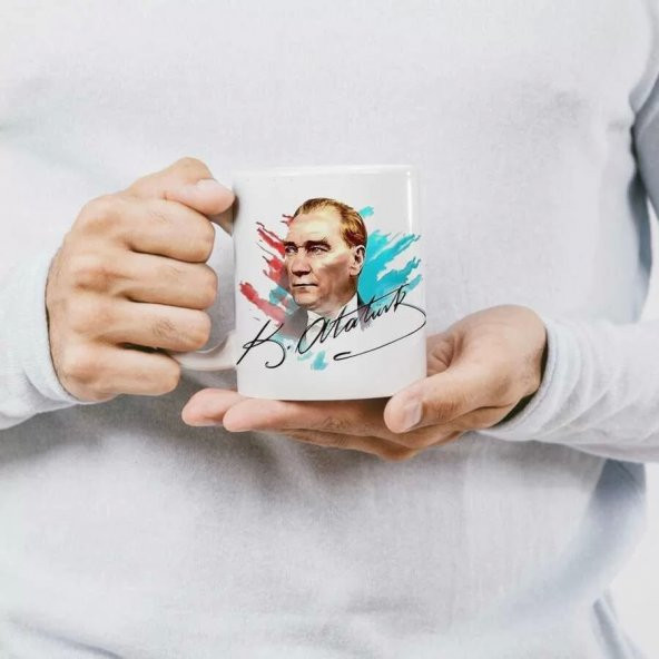 Atatürk Fotoğraflı Kupa Bardak - 2