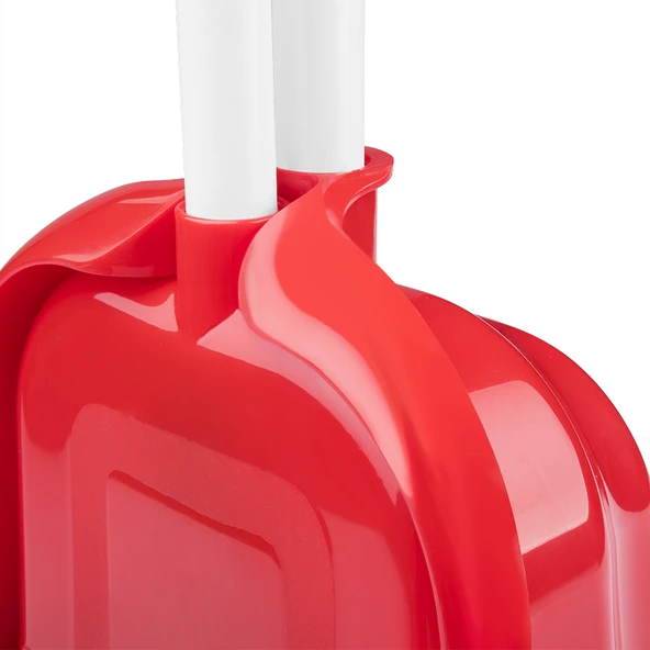 Omnisoft FLR F077 Mega Hazneli Süpürgeli Faraş Takımı Kırmızı - 3