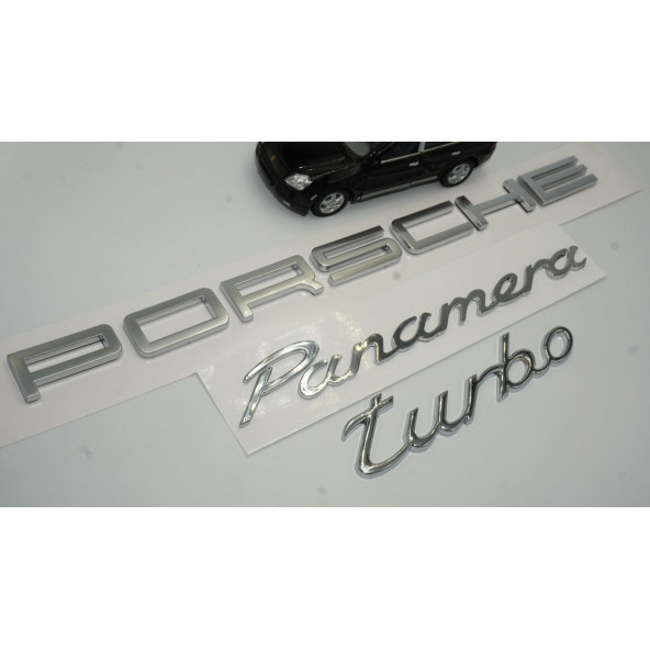 Porsche Panamera Turbo Bagaj 3M 3D ABS Yazı Logo Amblem Seti
