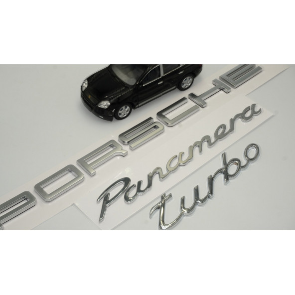 Porsche Panamera Turbo Bagaj 3M 3D ABS Yazı Logo Amblem Seti - 2