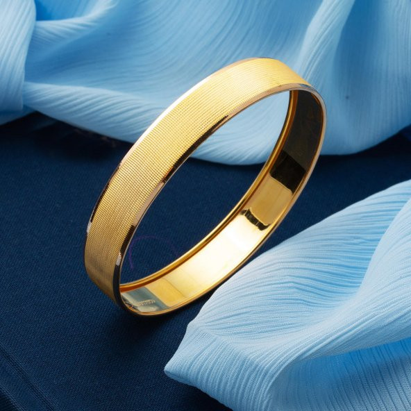 Hasır 22 Ayar Altın Düz Bilezik 13 gr. - Resim 2