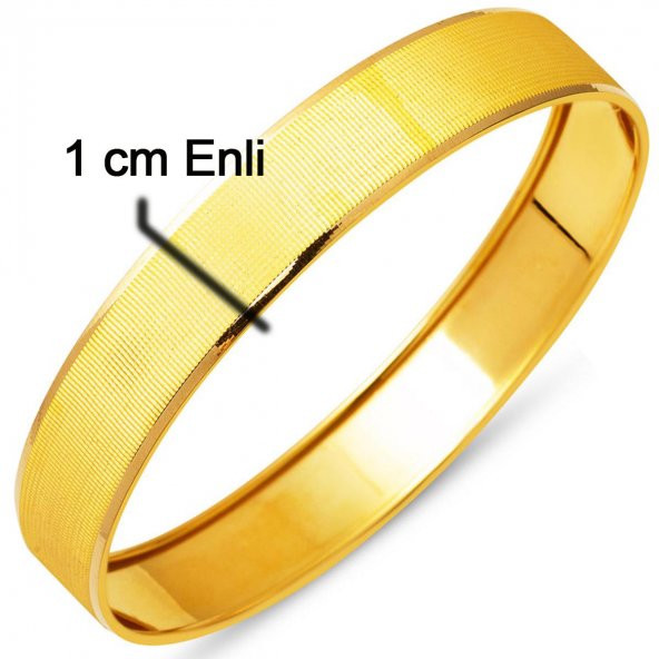 Hasır 22 Ayar Altın Düz Bilezik 13 gr. - Resim 6