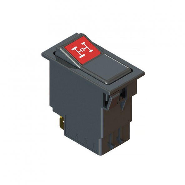 Universal 4 Teker Sürücü Düğmesi Anahtarı 6 Pin Rocker Switch 82012288 - Ampullü 12V