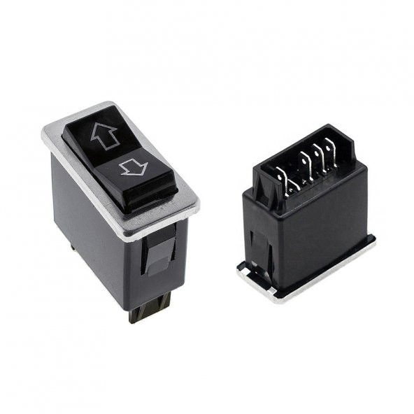 Universal Cam Açma Kapama Düğmesi Anahtarı 4+1 Pin Rocker Switch - 6609.03 / 5476771