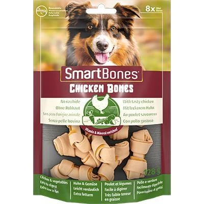 Smart Bones Tavuklu Düğüm Köpek Ödül Kemiği Mini 8 Adet 128 Gr ürün görseli 1
