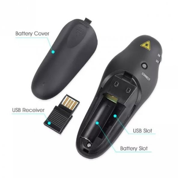 PrimeX PX-4545 Profesyonel Usb Kablosuz Projeksiyon Sunum Kumandası - 4