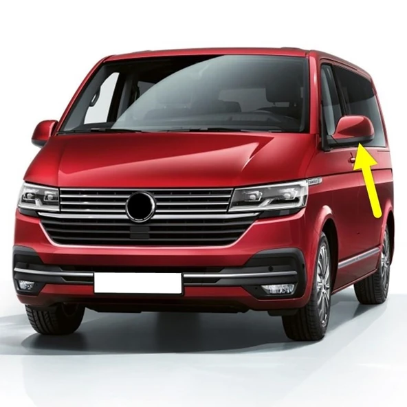 VW Transporter 2020-22 Sol Dış Dikiz Ayna Alt Kapağı Siyah 7E1857603B ürün görseli