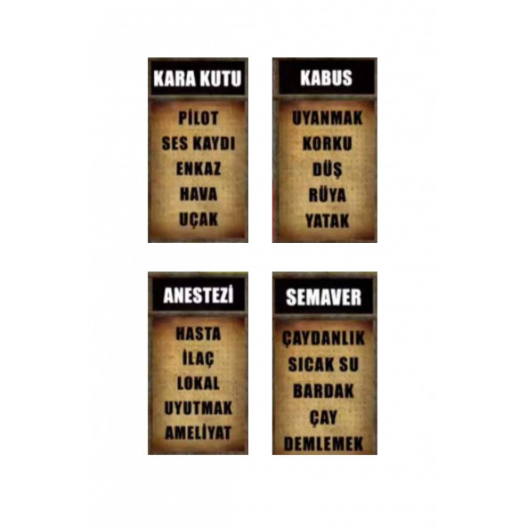 Angora Kem İskambil Oyun Kağıdı Uno Oyunu Anlat Bakalım Kart Oyunları Birarada 3 Lü Set - 3
