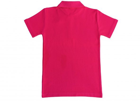 Polo Yaka Tişört Alm Kısa Kol 6-16 Yaş Çocuk Şeker Pembesi Okul Tişört/t-shirt - 2