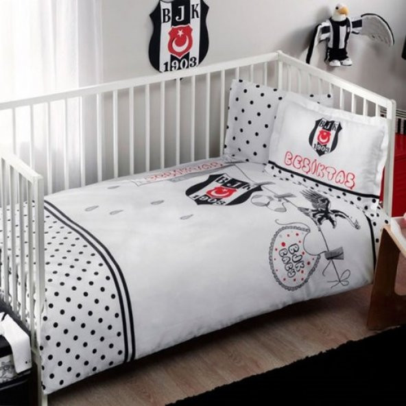 TAÇ LİSANSLI BEŞİKTAŞ FANATİK BABY BEBEK NEVRESİM TAKIMI