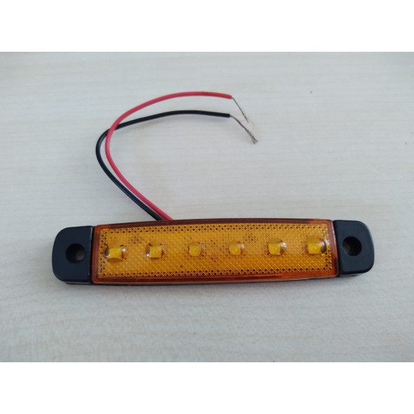 PARMAK LED LAMBA (SARI) (1adet Fiyatı) 12V 6 LEDLİ, LED LAMBA, DEKOR LEDİ