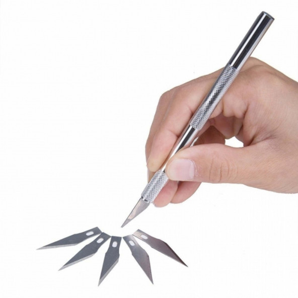 Çift Taraflı Kesim Altlığı Kesim Matı (A3) Kesme Tablası, Kretuar Bıçağı, Çiçek Ütüsü, Keçeli Kalem - 3