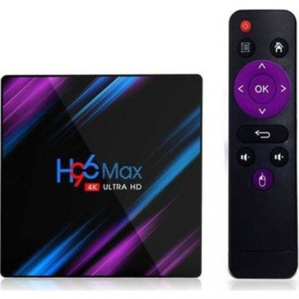 Wechip H96 Max 4K Android 9.0 Tv Box 4gb Ram 64GB Rom