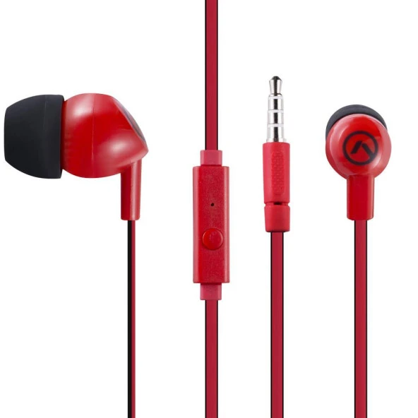 Amplify Walk the Talk Series Mikrofonlu Kulakiçi Kulaklık Kırmızı 1000-RDBK - Resim 2