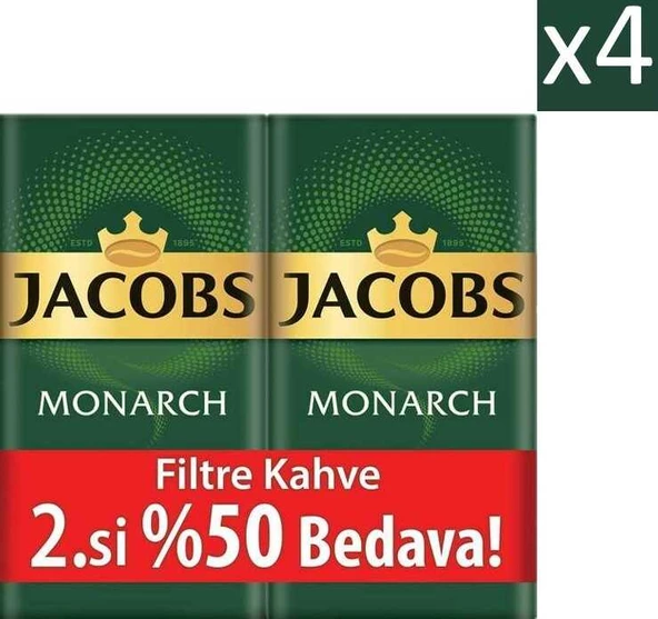 Jacobs Monarch Filtre Kahve 2 x 500 gr (4'lü Set) 4 Kg - 2
