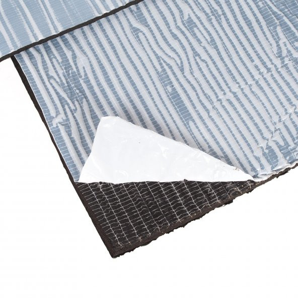 19 MM ALÜMİNYUMLU YAPIŞKANLI SÜNGER İZOLE KAUÇUK LEVHA  (EN:1 MT BOY:1 MT) - Resim 2