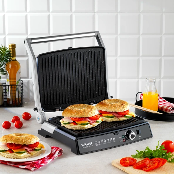 Schafer Concept Grill Tost Makinesi-Siyah - 3
