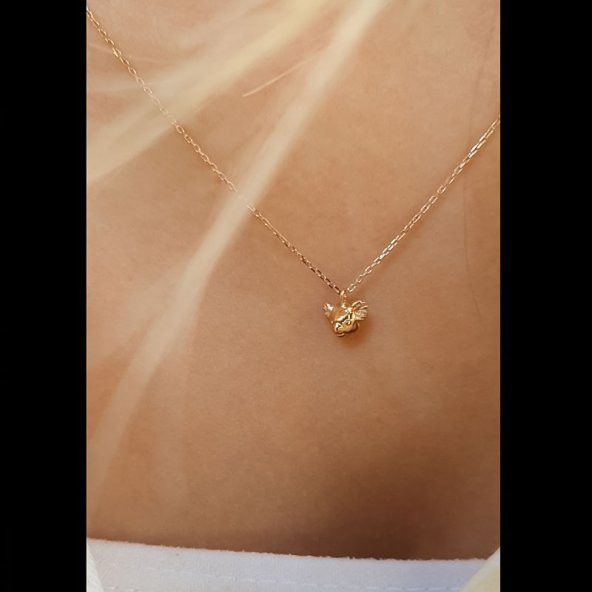 14k Altın Koala Figürlü Kolye - Resim 2