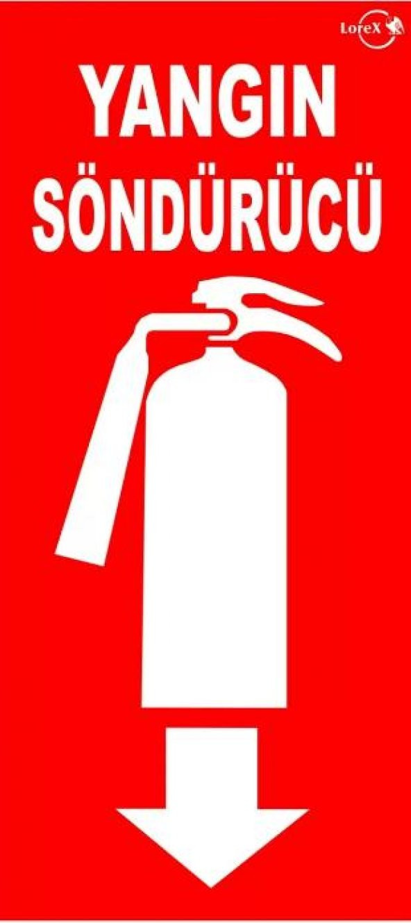 5 Adet Fosforlu Yangın Tüpü Söndürme Cihazı Levhası - 2