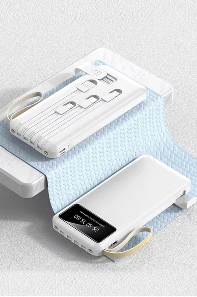 Torima Hızlı Şarj Özellikli 4 Çıkışlı 10.000 Mah Powerbank Beyaz - 4