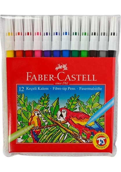 Faber Castell 4 lü Boyama Seti 12 li Kuru + Keçeli + Pastel + Sulu Boya + Sıvı Yapıştırıcı - 6