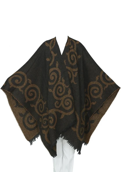 Kahve Renk Sarmaşık Model Panço - 9