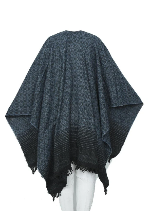 Yeşil Renk Yuvarlak Desen Panço - 2