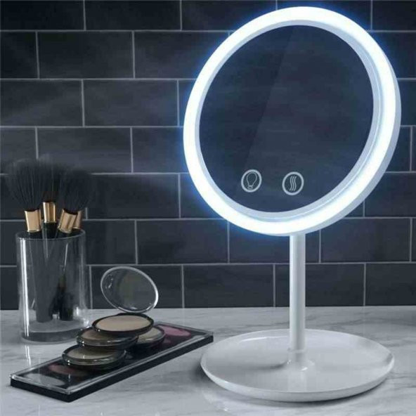 Led Işıklı Fanlı Profesyonel Makyaj Aynası
