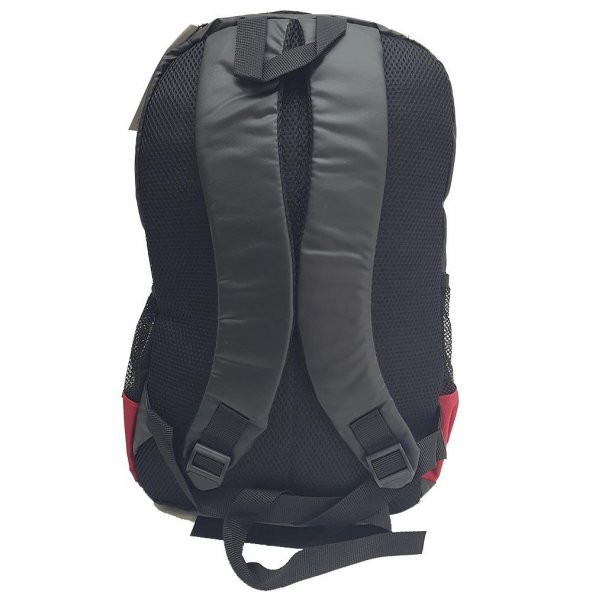 Polosingle 40090 Okul Sırt Çantası - Kırmızı Siyah - 4