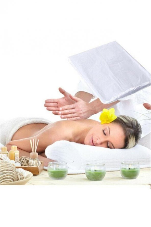 Beyaz 100 Adet 80*240 Dövme Masaj Güzellik Salonu Otel Için Tek Kullanımlık Sedye Örtüsü Çarşafları - 2