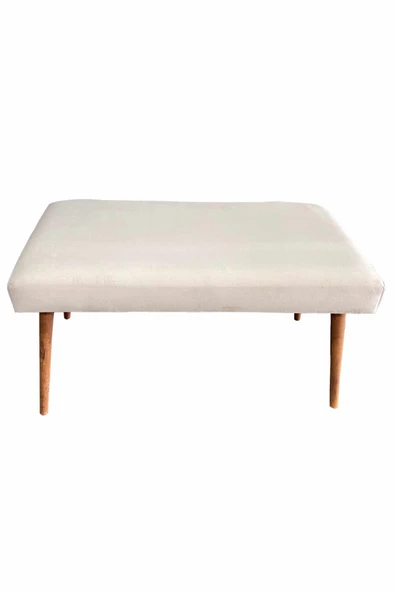 DTM HOME BabyFace Kumaş Krem Bench Puf - 3
