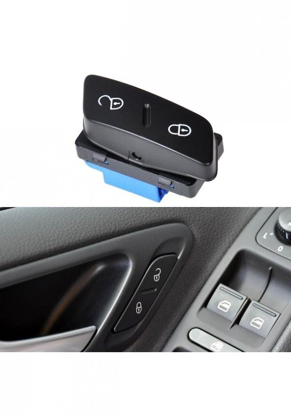 GPR AUTO PARTS VOLKSWAGEN JETTA İÇ KAPI MERKEZİ KİLİT DÜĞMESİ 2006-2011 - 2