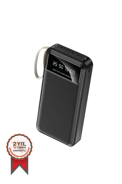 Torima TRM-1021 Hızlı Şarj Özellikli 4 Çıkışlı 20.000 Mah Powerbank Siyah