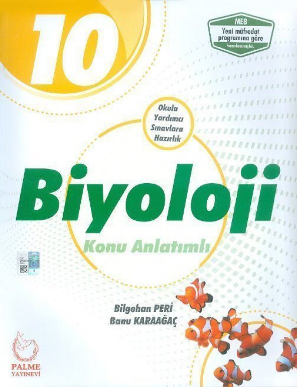 10. Sınıf Biyoloji Konu Anlatımlı Palme Yayıncılık