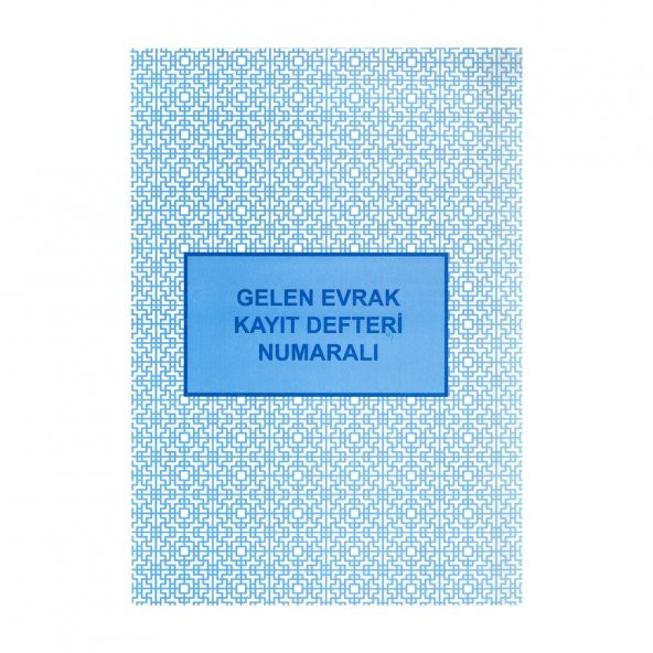 Gelen Evrak Kayıt Defteri Numaralı 22x32 40 Yaprak Artlantis Gelen Evrak Kayıt Defteri Karton Kapak 1 Adet